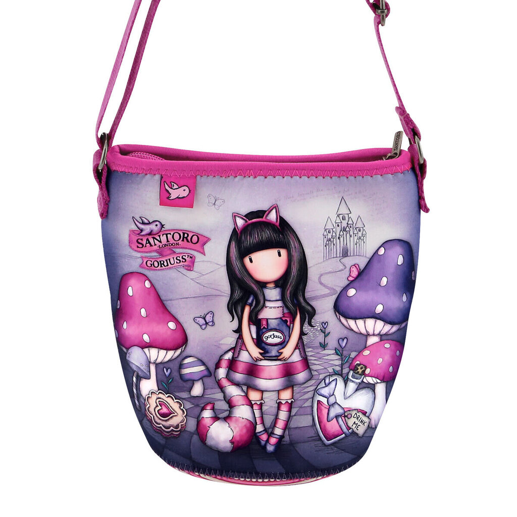 Kott Gorjuss Cheshire cat Purpur (19.5 x 18.8 x 11 cm) hind ja info | Laste aksessuaarid | kaup24.ee