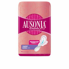 Super pesukaitsmed tiibadega Ausonia Plus 14 tk. hind ja info | Tampoonid, hügieenisidemed, menstruaalanumad | kaup24.ee