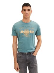 Мужская футболка Tom Tailor 1027028*30105, петроль/желтая 4066887279928 цена и информация | Мужские футболки | kaup24.ee