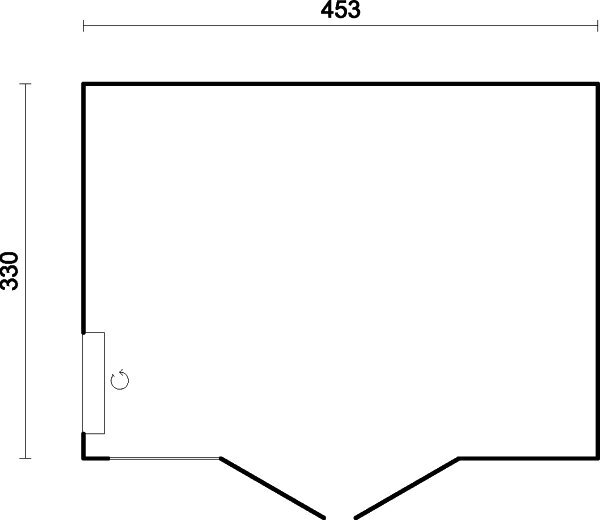 Aiamaja Solveig 13,6 m² soojustamisvalmidusega цена и информация | Kuurid ja aiamajad | kaup24.ee