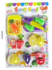 Mängutoidu komplekt juurviljad -ja puuviljad (7195) 8524 hind ja info | Tüdrukute mänguasjad | kaup24.ee