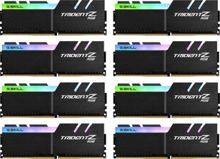 G.Skill Trident Z RGB, 256GB (8x32GB), DDR4, 3600HMz, CL18 (F4-3600C18Q2-256GTZR) hind ja info | Operatiivmälu (RAM) | kaup24.ee