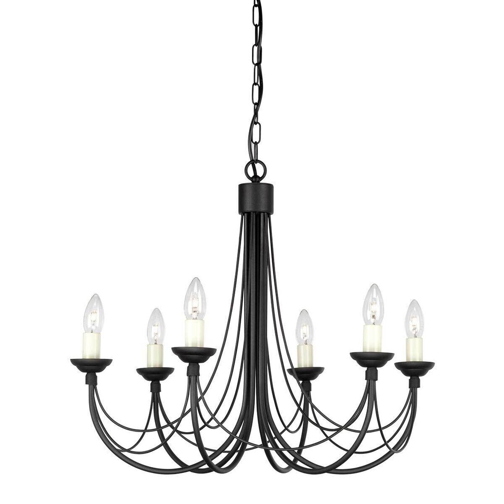 Rippvalgusti Elstead Lighting Carisbrooke CB6-BLACK цена и информация | Rippvalgustid | kaup24.ee