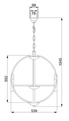 Rippvalgusti Elstead Lighting Euclid HK-EUCLID-6P цена и информация | Люстры | kaup24.ee