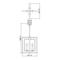 Rippvalgusti Elstead Lighting Quentin HK-QUENTIN-4P-B hind ja info | Rippvalgustid | kaup24.ee