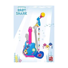 Детская гитара Reig Baby Shark с микрофоном, синяя цена и информация | Развивающие игрушки | kaup24.ee