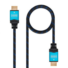 HDMI кабель TooQ 10.15.37 V2.0 черно-синий цвет цена и информация | Кабели и провода | kaup24.ee