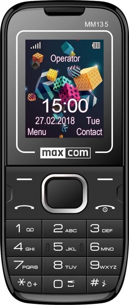 Maxcom MM134/135 Black Blue цена и информация | Telefonid | kaup24.ee