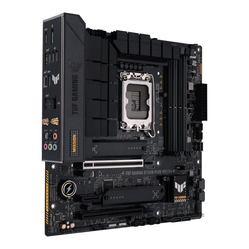 Asus TUF GAMING B760M-PLUS WIFI D4, Micro ATX, LGA1700, DDR4 цена и информация | Emaplaadid | kaup24.ee