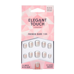 Накладные ногти Elegant Touch Natural French Bare 144 XS, 24 шт. цена и информация | Средства для маникюра и педикюра | kaup24.ee