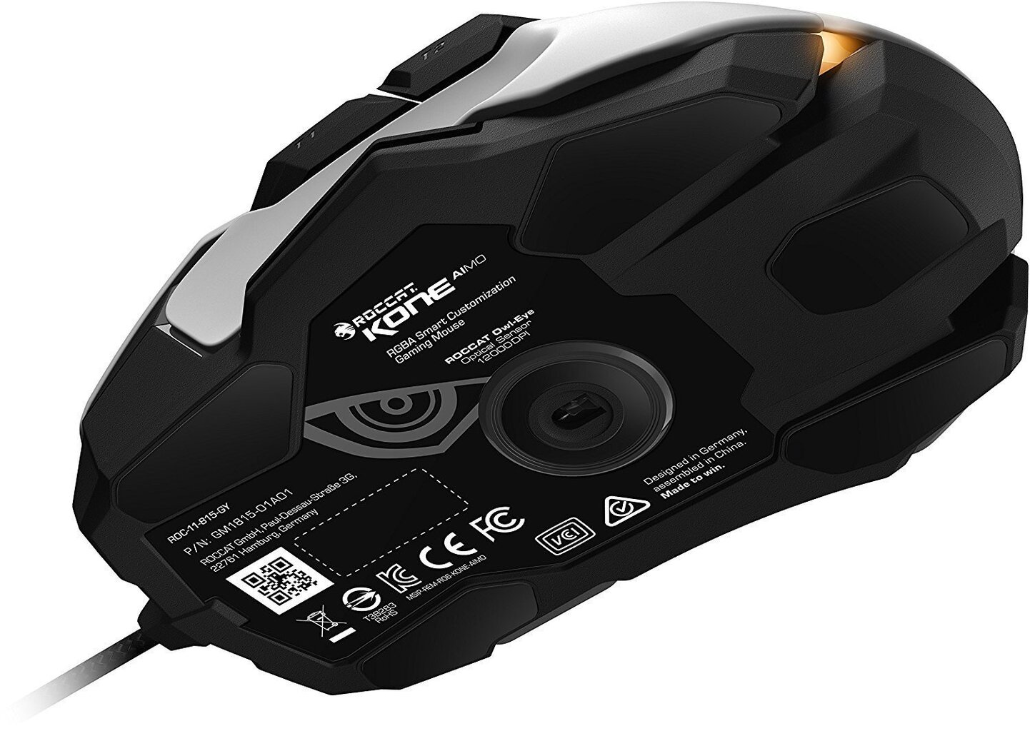 Roccat hiir Kone Aimo RGBA, valge (ROC-11-815-WE) цена и информация | Hiired | kaup24.ee