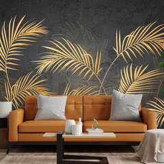 Фотообои - Современные золотые пальмовые листья цена и информация | Фотообои | kaup24.ee