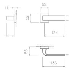 Ukselingi komplekt Tupai 2732 Q hind ja info | Ukselingid | kaup24.ee