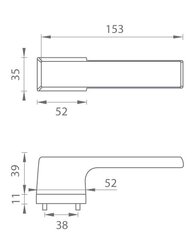 Ukselingi komplekt Tupai 3089 RT цена и информация | Дверные ручки | kaup24.ee