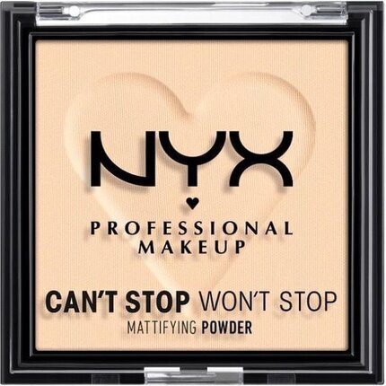 Kompaktpuuder NYX Can't Stop Won't Stop Light Medium, 6 g hind ja info | Jumestuskreemid, puudrid | kaup24.ee