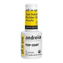 Лак для ногтей Andreia All In One Top Coat (10,5 мл) цена и информация | Лаки для ногтей, укрепители для ногтей | kaup24.ee