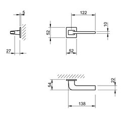 Ukselingi komplekt Tupa 4007 Q5S hind ja info | Ukselingid | kaup24.ee