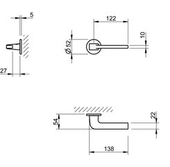 Ukselingi komplekt Tupa 4007 Q5S hind ja info | Ukselingid | kaup24.ee