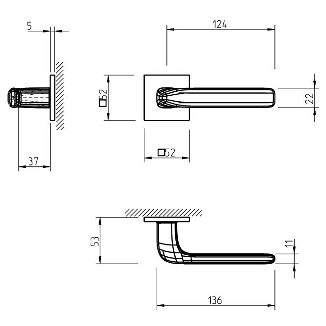 Ukselingi komplekt Tupai 4162 Q5S hind ja info | Ukselingid | kaup24.ee