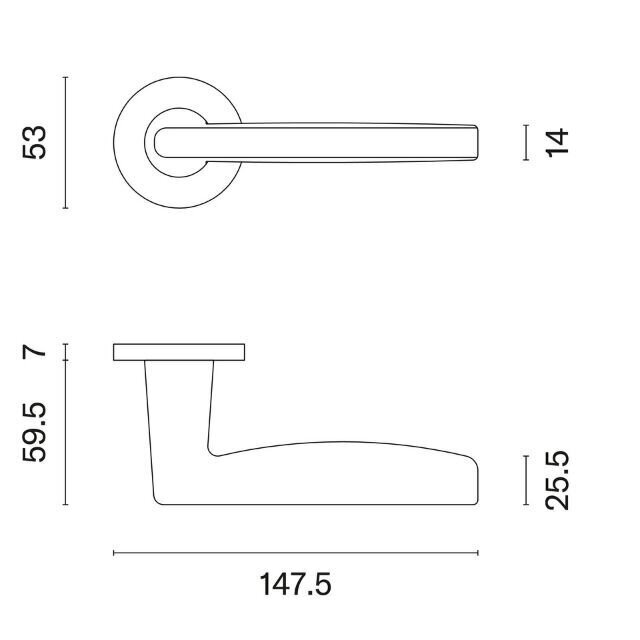 Ukselingi komplekt Aprile Luna R7S цена и информация | Ukselingid | kaup24.ee