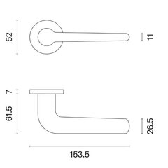 Ukselingi komplekt Aprile Azalia R7S цена и информация | Дверные ручки | kaup24.ee