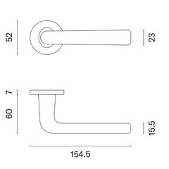 Ukselingi komplekt Aprile Tulipa R7S цена и информация | Дверные ручки | kaup24.ee