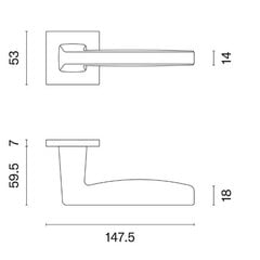 Ukselingi komplekt Aprile Erba Q7S hind ja info | Ukselingid | kaup24.ee