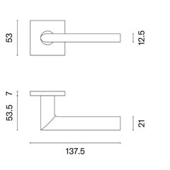 Ukselingi komplekt Aprile Primula Q7S hind ja info | Ukselingid | kaup24.ee