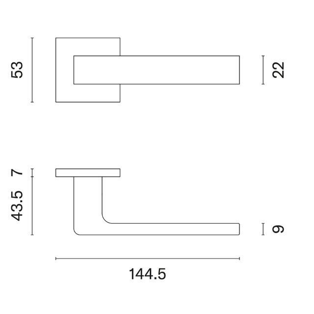 Ukselingi komplekt Aprile Sulla Q7S hind ja info | Ukselingid | kaup24.ee