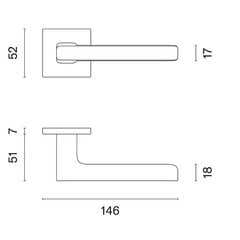 Ukselingi komplekt Aprile Pea Q7S hind ja info | Ukselingid | kaup24.ee