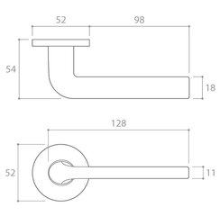 Ukselingi komplekt Corona Scandi R Slim цена и информация | Дверные ручки | kaup24.ee