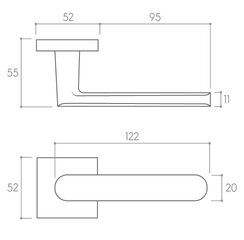 Ukselingi komplekt Corona Icona Q hind ja info | Ukselingid | kaup24.ee