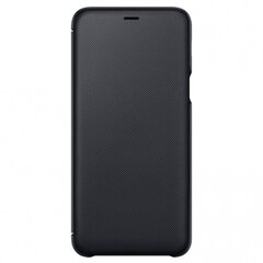 Samsung A6+ rahakoti kate EF-WA605CB must hind ja info | Telefoni kaaned, ümbrised | kaup24.ee