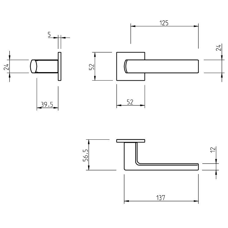 Ukselingi komplekt Tupai 4161 Q5S koos WC-nupp цена и информация | Ukselingid | kaup24.ee