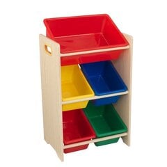 Детская полка из 5 коробок Kidkraft, цвета дуба цена и информация | Полки для книг и игрушек | kaup24.ee