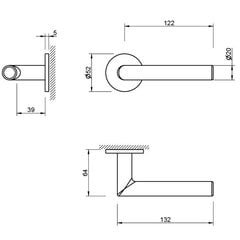 Ukselingi komplekt Tupai 4152 R5S koos WC-nupp hind ja info | Ukselingid | kaup24.ee