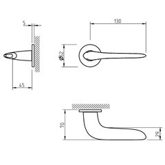 Ukselingi komplekt Tupai 4163 R5S koos WC-nupp hind ja info | Ukselingid | kaup24.ee