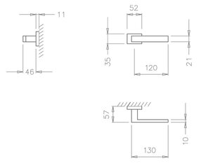 Ukselingi komplekt Tupai 2275 RT koos PZ südamikukattega цена и информация | Дверные ручки | kaup24.ee