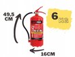 Pulberkustuti 6KG ABC hind ja info | Tulekustutid | kaup24.ee