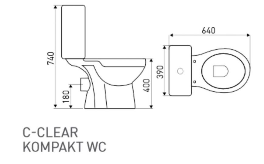 WC-pott Kerra C-Clear цена и информация | WС-potid | kaup24.ee