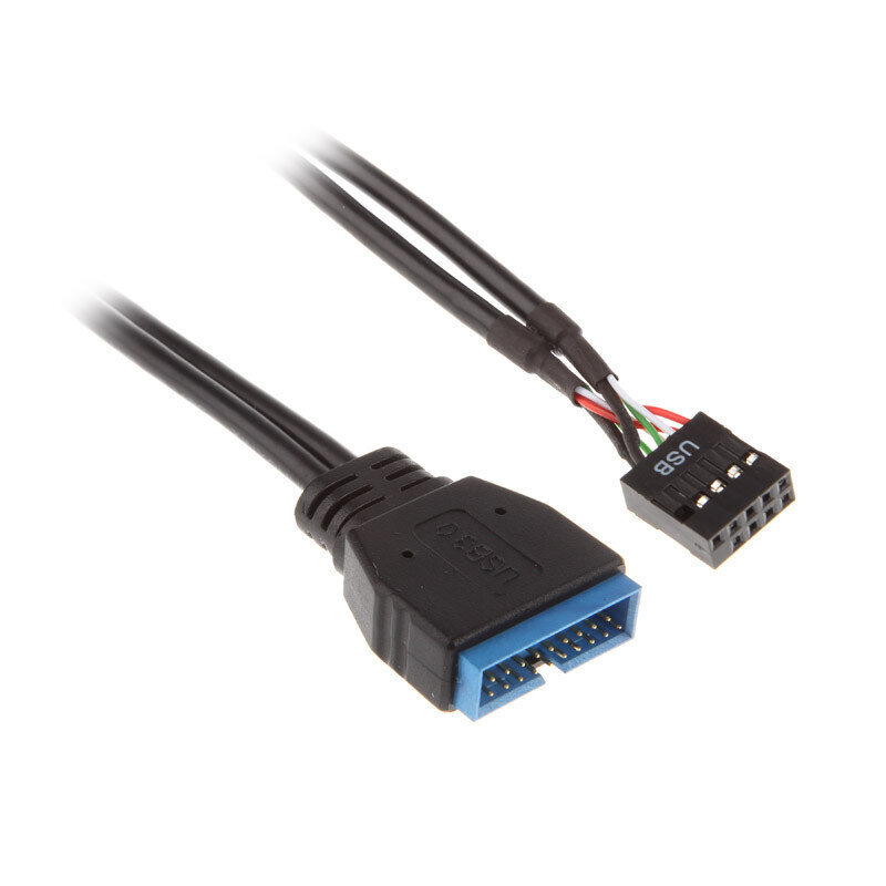 Akasa, USB 3.0/USB 2.0, 10 cm hind ja info | Kaablid ja juhtmed | kaup24.ee