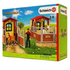 Schleich - Farm World Visit In The Open Stall цена и информация | Игрушки для малышей | kaup24.ee