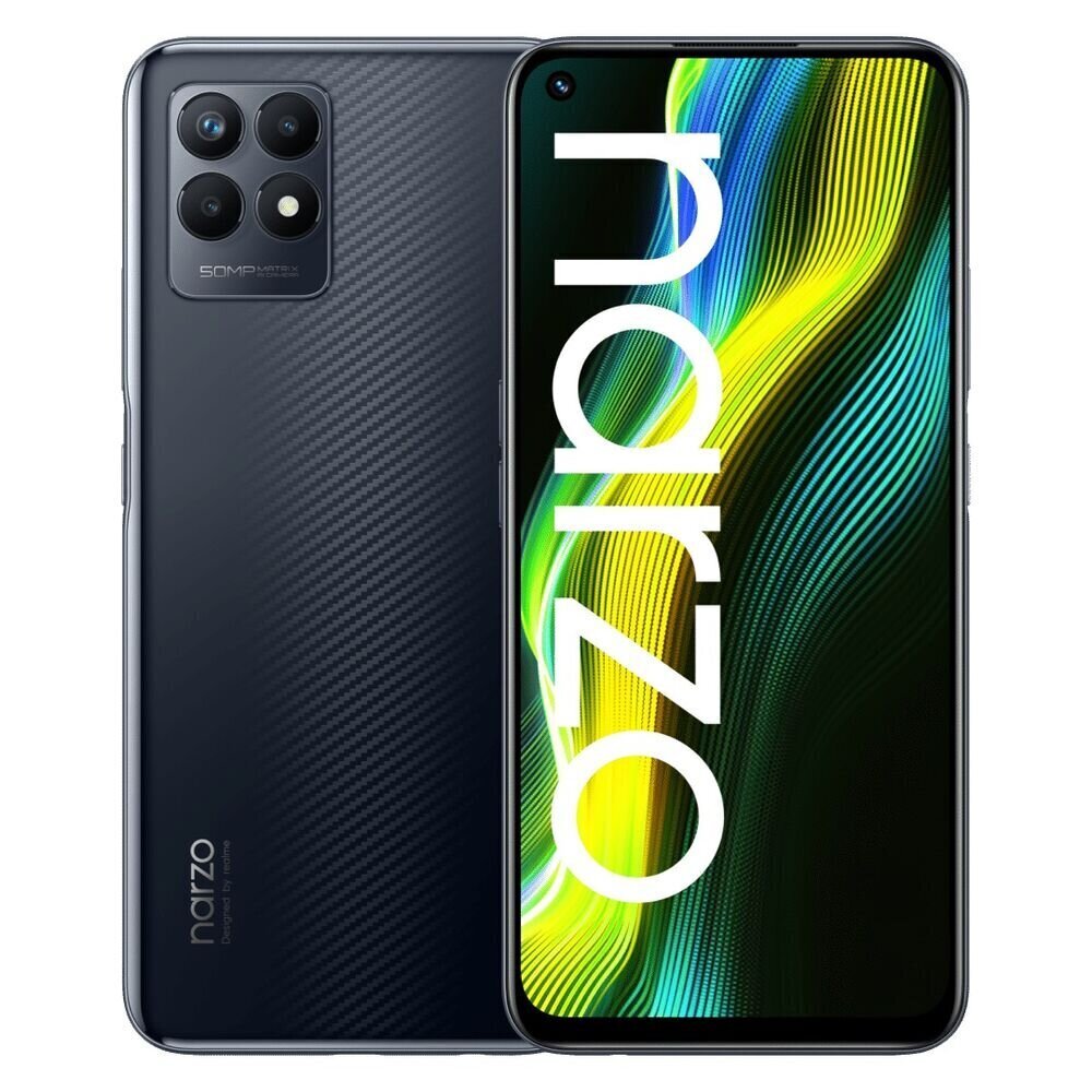 Телефон Realme narzo 50 4G 4/128GB Dual SIM Speed Black цена | kaup24.ee