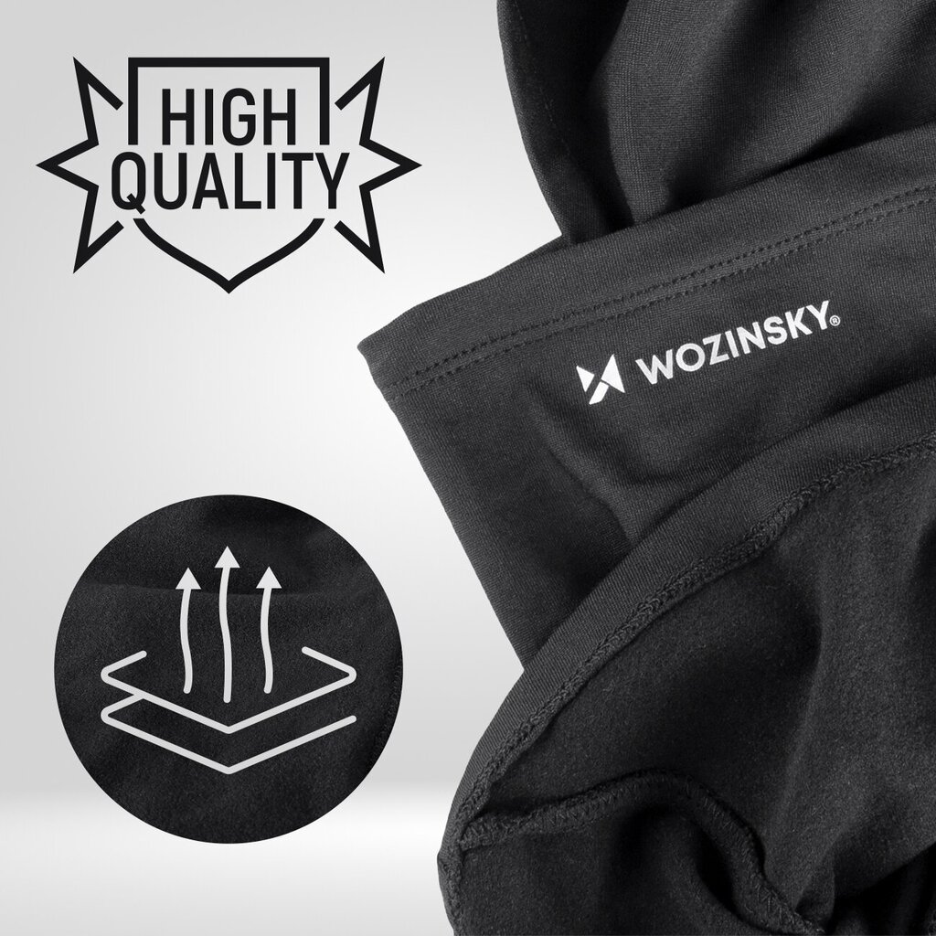 Wozinsky thermoactive Balaclava under helmet black (WTBBK1) hind ja info | Meeste sallid, mütsid ja kindad | kaup24.ee