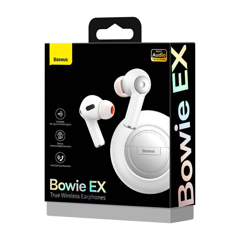 Juhtmevabad kõrvaklapid Baseus Bowie EX valge NGTW170002 hind ja info | Kõrvaklapid | kaup24.ee