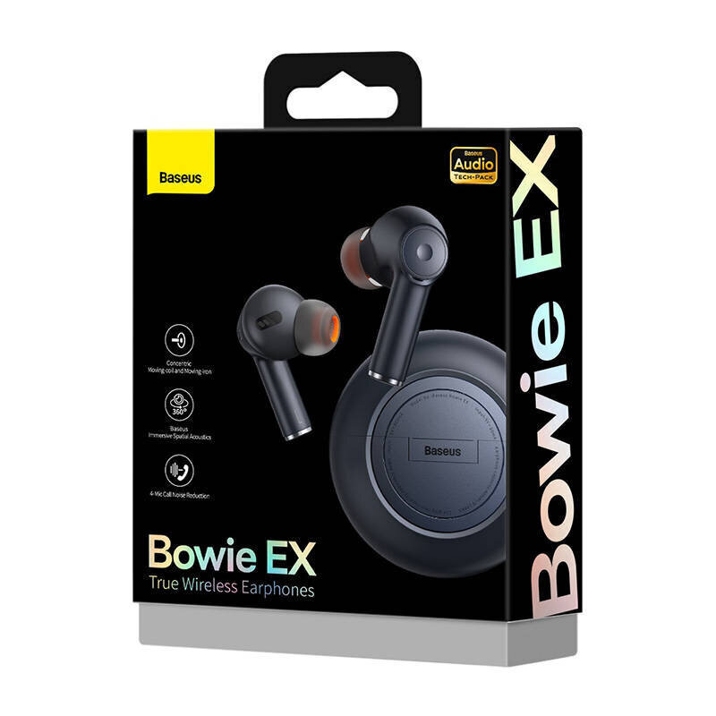 Juhtmevabad kõrvaklapid Baseus Bowie EX must NGTW170001 hind ja info | Kõrvaklapid | kaup24.ee