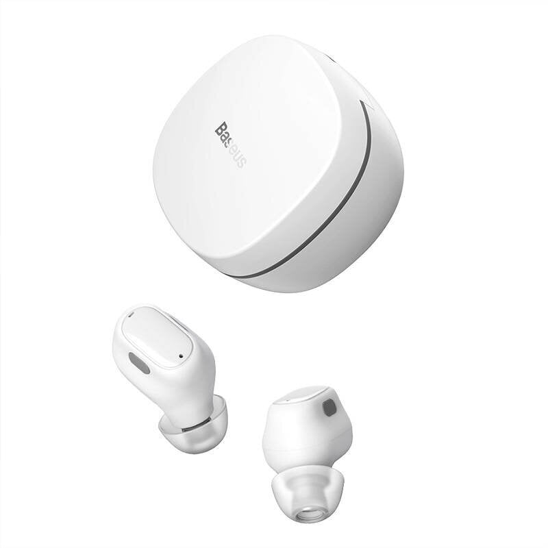 Wireless headphones Baseus Encok WM01, Bluetooth 5.0 (white) hind ja info | Kõrvaklapid | kaup24.ee