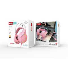 XO wired headphones GE-04 jack 3,5mm pink цена и информация | Наушники | kaup24.ee