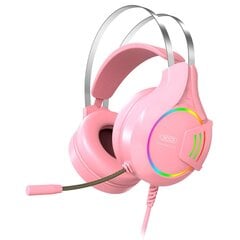 XO wired headphones GE-04 jack 3,5 мм pink цена и информация | Беспроводные наушники | kaup24.ee