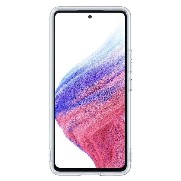 EF-QA536TTE Samsung Soft Clear Cover for Galaxy A53 5G Transparent цена и информация | Telefoni kaaned, ümbrised | kaup24.ee